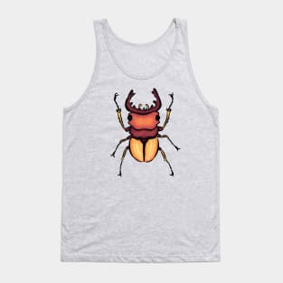 Stag Beetle Insect Art Tank Top
